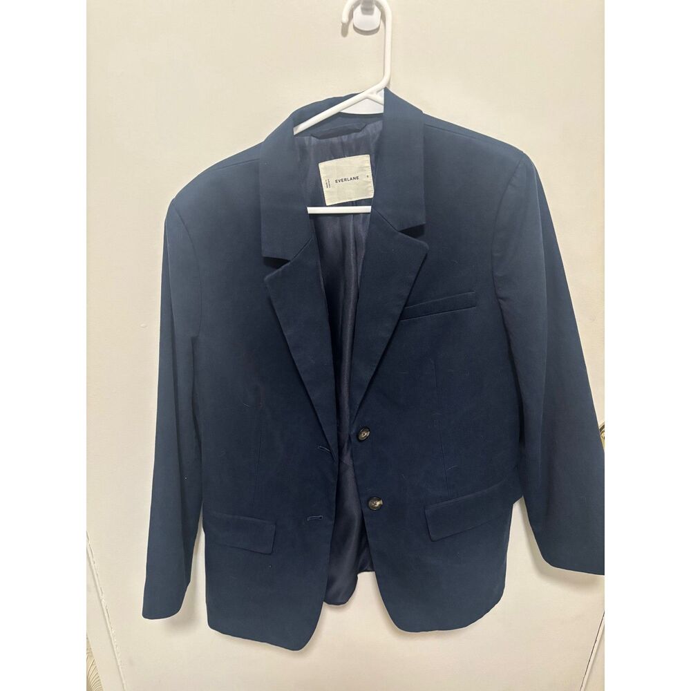 Everlane Navy Blue Blazer Classic Tailored Size 6